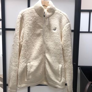 Jeff Staple Sherpa cream full zip NWT size L
